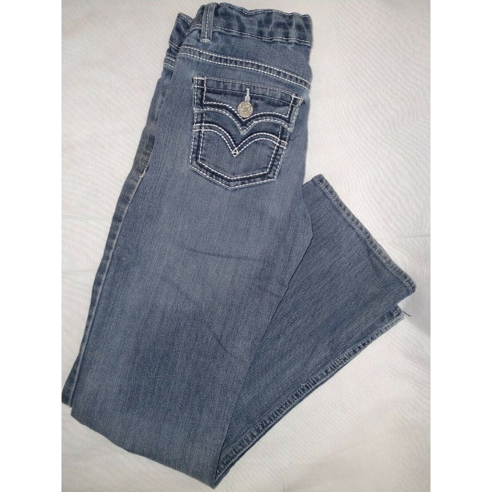 Girls Size 8 Bootcut Levi's Soft Denim Jeans Adjus